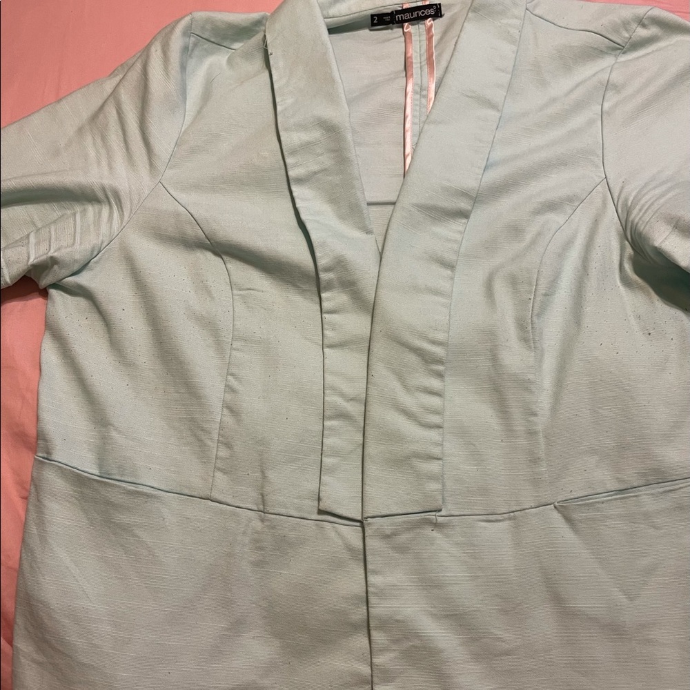 Maurice’s Plus Size 2 Light Blue Blazer